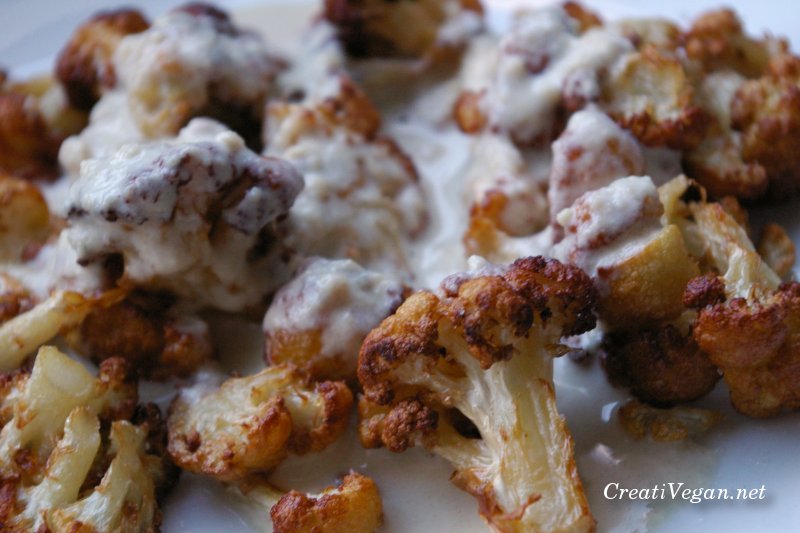 coliflor con tahini coliflor con tahini