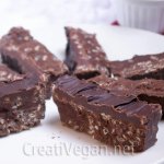 Turrón de chocolate crujiente vegano