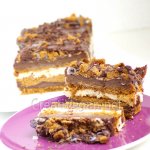 Tarta de chocolate, galleta y vainilla