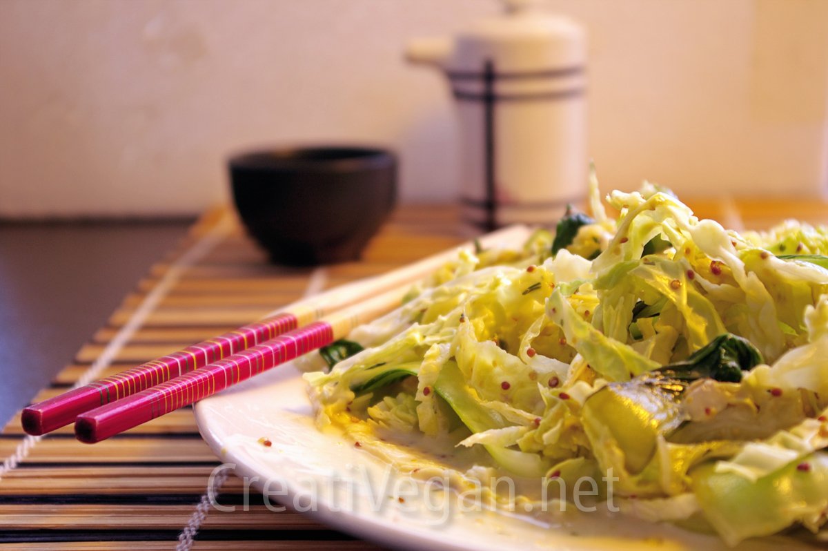 ensalada de verduras chinas