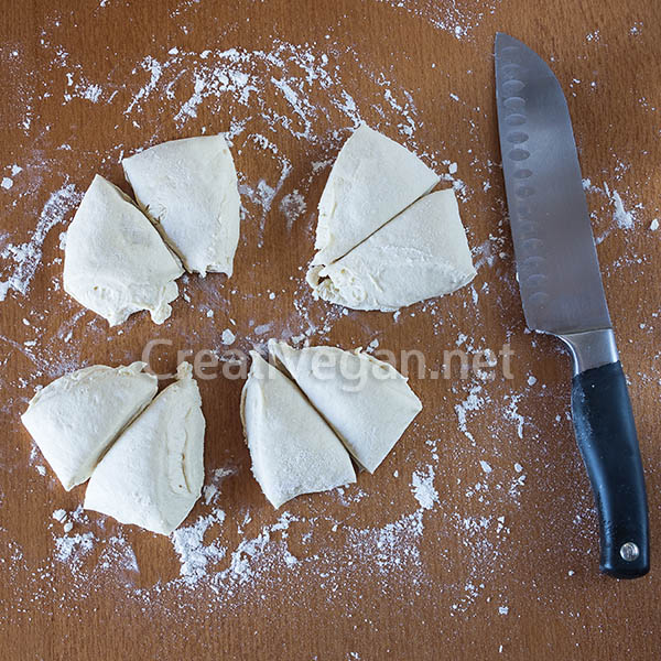 Bollitos de nata - preparación