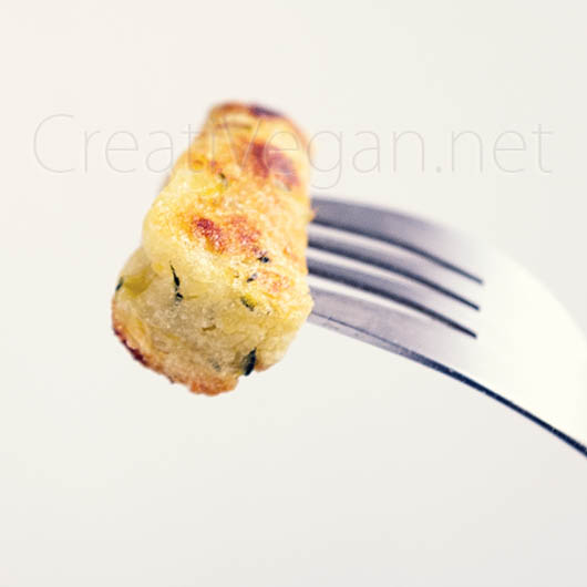 Tater tot con calabacín - CreatiVegan.net