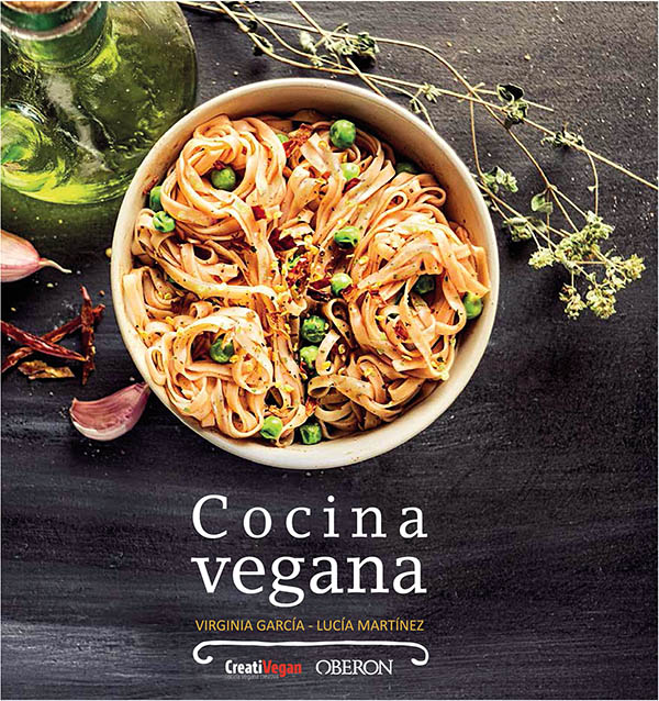 Portada del libro Cocina Vegana, por Virginia García y Lucía Martínez