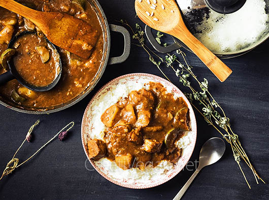 Guiso de tempeh con patatas