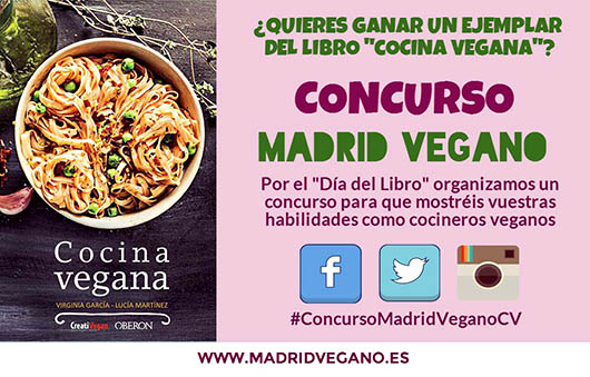 Concurso Madrid Vegano: participa y gana un libro Cocina Vegana de Virginia García y Lucía Martínez