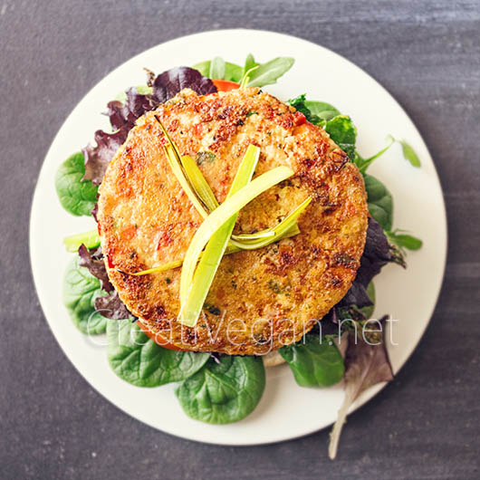 Luciburgers (hamburguesas de tofu y verduras) - CreatiVegan.net