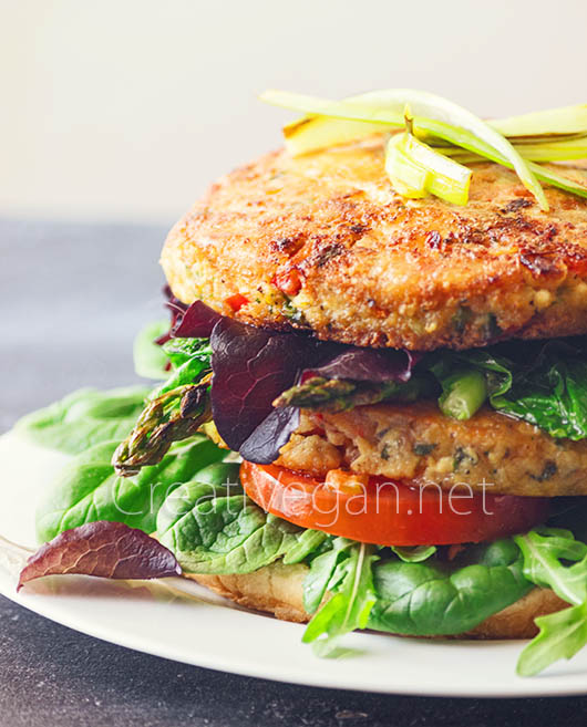 Luciburgers (hamburguesas de tofu y verduras) - CreatiVegan.net