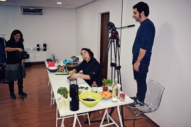 Rodando menú navideño para RTVE - foto de Aitor Sánchez (midietacojea.com)