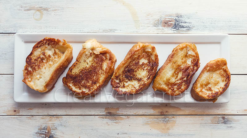 Torrijas de coco especiado - CreatiVegan.net