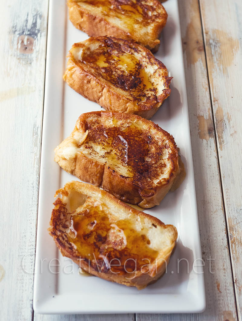 Torrijas de coco especiado - CreatiVegan.net