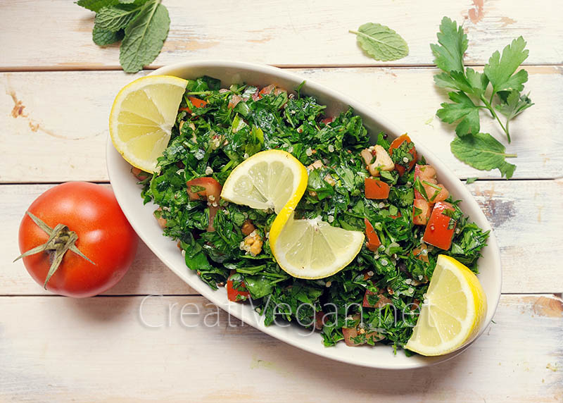 Tabbouleh con quinoa